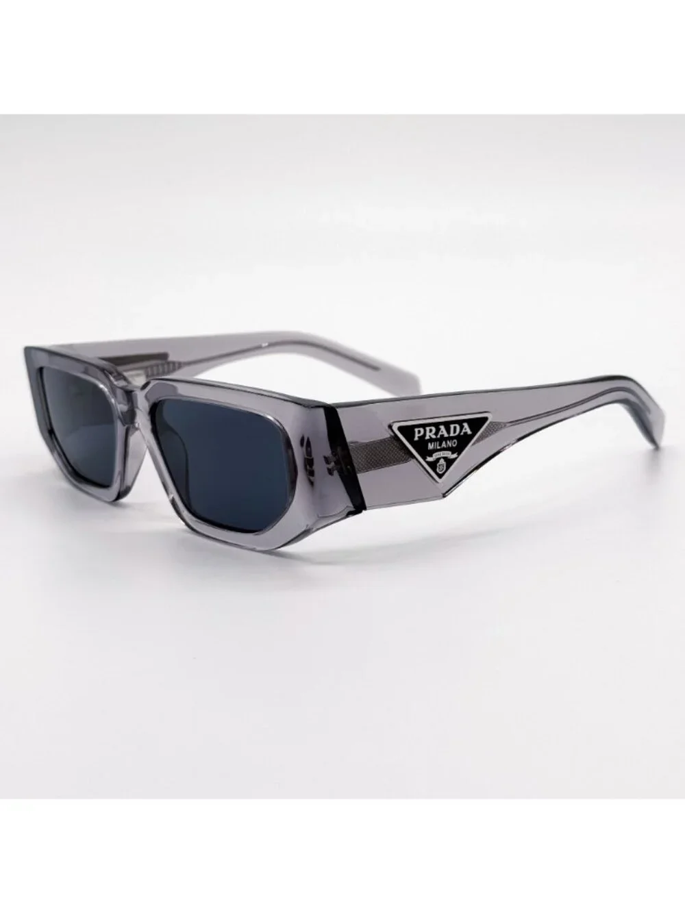 NEW PRADA SUNGLASSES PR09ZS 18S09T TRANSPARENT GRAY UNISEX PR 09ZS 18S09T, SPR 0 - Picture 4 of 10